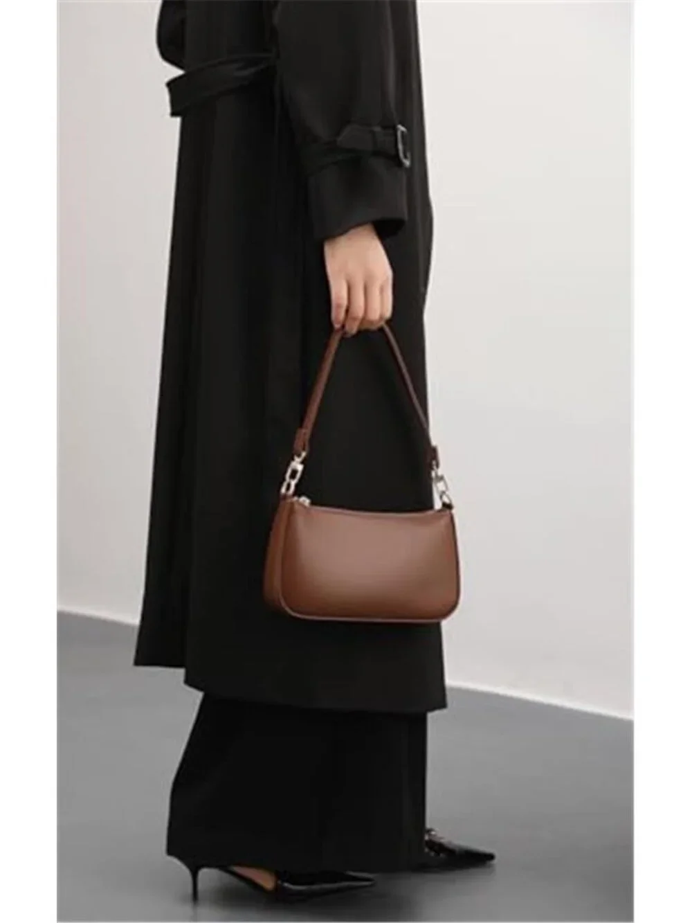 Womens Y2K Hobo Bag Vegan Leather Shoulder Purse Underarm Retro Handbag